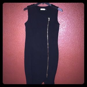 Black Calvin Klein two way zipper Dress
